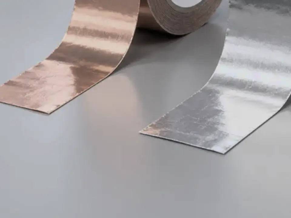 Generisches dunkles technisches Band als austauschbares Motiv für ESD-Klebeband